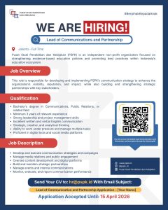 Hiring Lead Communication and Partnership